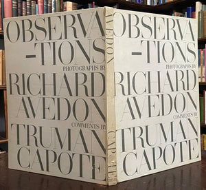 OBSERVATIONS - Richard Avedon / Truman Capote, 1st 1959 - ART, PHOTOGRAPHY