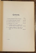 1904 - CLASSIC CURIOSITIES, With THE LANCASHIRE WITCHES - DRAMA, WITCH TRIALS