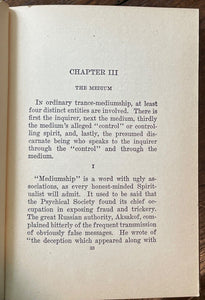 CASE AGAINST SPIRITUALISM - Stoddart, 1st 1922 - SPIRITS MEDIUMS SUPERNATURAL