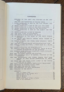 SEX AND RACE - Rogers, 1967-1980 Complete 3 Vol SET - RACISM, AFRICAN AMERICAN