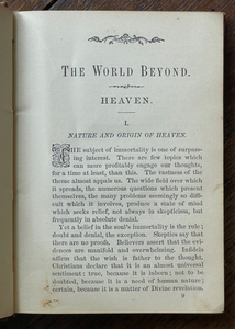 THE WORLD BEYOND - Doughty, 1st 1883 - HEAVEN HELL SPIRITS SOUL DEATH AFTERLIFE