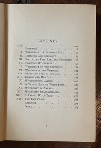 WITCHCRAFT AND THE BLACK ART - Wickwar, 1st 1926 - WITCHES MAGICK DEMONS PACTS