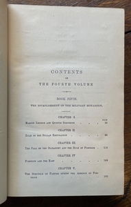 THE HISTORY OF ROME - Mommsen, 1872 - 4 Vols ANCIENT ROMAN SOCIETY, POLITICS