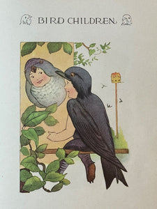 BIRD CHILDREN - Gordon / Ross, 1939 - EDUCATIONAL ILLUSTRATED BIRDS FAIRIES