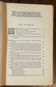 WONDERS OF THE INVISIBLE WORLD - Cotton Mather, 1st 1862 WITCHCRAFT WITCH TRIALS