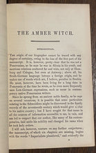 THE AMBER WITCH - 1st 1844 - WITCH TRIALS, WITCHCRAFT, SATAN, LITERARY HOAX