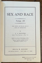 SEX AND RACE - Rogers, 1967-1980 Complete 3 Vol SET - RACISM, AFRICAN AMERICAN