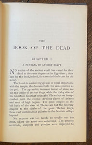 BOOK OF THE DEAD - Tirard, 1st 1910 - ANCIENT GODS, SPELLS, RITUALS, AFTERLIFE