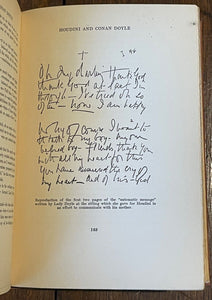 HOUDINI AND CONAN DOYLE - 1st 1932 - SPIRITUALISM, AFTERLIFE, PARANORMAL, MAGIC