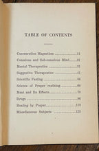 OCCULT AND DRUGLESS THERAPEUTICS - 1st 1924 - SOUL, SPIRITS, VEGETARIAN, HEALTH