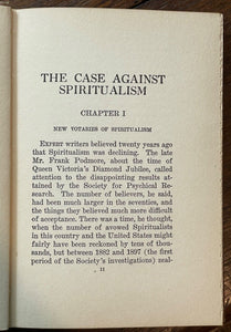 CASE AGAINST SPIRITUALISM - Stoddart, 1st 1922 - SPIRITS MEDIUMS SUPERNATURAL