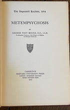 METEMPSYCHOSIS - Moore, 1st 1914 - TRANSMIGRATION OF SOULS, SPIRITS, AFTERLIFE