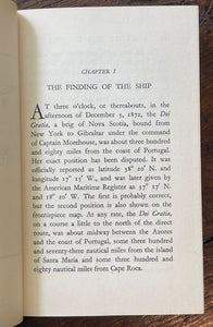 GREAT SEA MYSTERY: TRUE STORY OF THE "MARY CELESTE" - 1st 1930 - GHOST SHIP