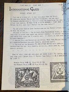 INTERNATIONAL GUILD OF OCCULT SCIENCES - IGOS, 1st 1993 - UFOs CONSPIRACY OCCULT