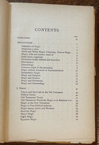 MAGIC, DIVINATION & DEMONOLOGY - 1st 1898 - BLACK WHITE MAGICK DEMONS NECROMANCY