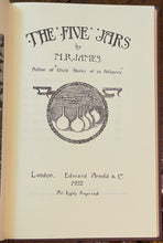 THE FIVE JARS - Arno Press, 1st 1922/1976 - M.R. JAMES, FAIRIES, MAGICAL POTIONS