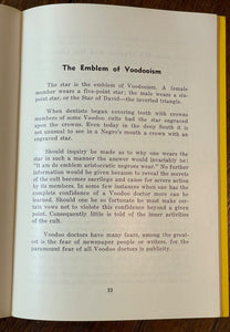 LOUISIANA VOODOO - Cajun, 1954 - NEW ORLEANS WITCHCRAFT SORCERY OCCULT VODOU