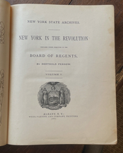 NEW YORK IN THE REVOLUTION - Fernow, 1887 - COLONIAL REVOLUTIONARY WAR ARCHIVES