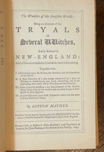 WONDERS OF THE INVISIBLE WORLD - Cotton Mather, 1st 1862 WITCHCRAFT WITCH TRIALS