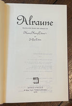 ALRAUNE - Arno Press, 1st 1911/1976 OCCULT, SCI-FI, SEXUALITY, EVIL EXPERIMENTS