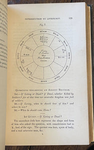 WILLIAM LILLY + ZADKIEL, INTRODUCTION TO ASTROLOGY - 1st, 1835 - ZODIAC PROPHECY