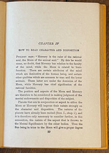 ASTROLOGY:  HOW TO MAKE & READ YOUR OWN HOROSCOPE - Sepharial, 1930s DIVINATION