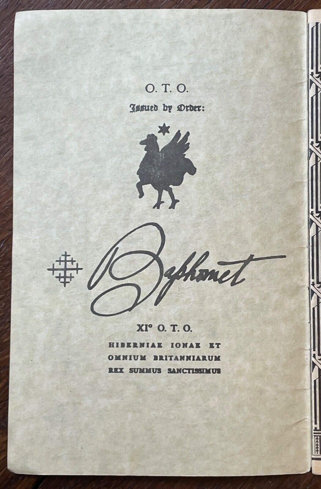 LIBER XV ECCLESIAE GNOSTICAE CATHOLICAE O.T.O. Crowley, 1970s OCCU