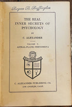 INNER SECRETS OF PSYCHOLOGY - C. Alexander, 1st 1924 - MAGIC, PSYCH, SELF-HELP