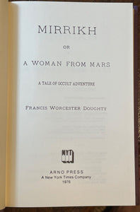 MIRRIKH, WOMAN FROM MARS - Arno Press, 1st 1976 - SCI FI OCCULT MULTI-DIMENSIONS