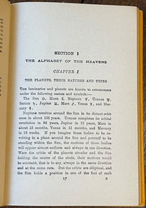 ASTROLOGY:  HOW TO MAKE & READ YOUR OWN HOROSCOPE - Sepharial, 1930s DIVINATION