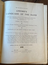 1895 - CHEIRO'S LANGUAGE OF THE HAND - PALMISTRY, DIVINATION, OCCULT - SIGNED