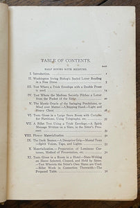 BEHIND THE SCENES WITH THE MEDIUMS - Abbott, 1909 - MAGIC SPIRITUALIST TRICKS