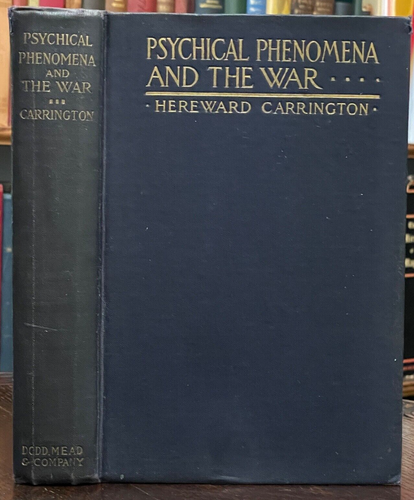 PSYCHICAL PHENOMENA AND THE WAR - Carrington, 1st 1918 WWI DEATH SPIRITS GHOSTS