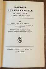 HOUDINI AND CONAN DOYLE - 1st 1932 - SPIRITUALISM, AFTERLIFE, PARANORMAL, MAGIC