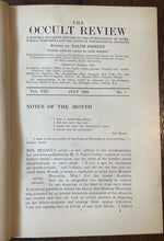 THE OCCULT REVIEW - Vol 8 (6 Issues), 1908 - MAGICK ALCHEMY HERMETIC DEMONOLOGY