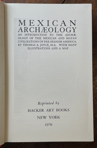 MEXICAN ARCHAEOLOGY - 1st 1970 - ANCIENT AZTEC and MAYAN MEXICO CIVILIZATIONS