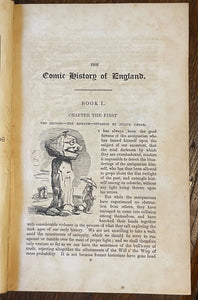 COMIC HISTORY OF ENGLAND - A'Beckett, 1st 1847, 2 Vols - ILLUSTRATED, JOHN LEECH