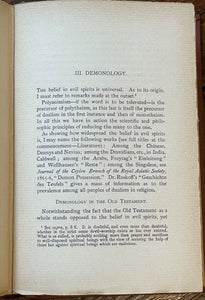 MAGIC, DIVINATION & DEMONOLOGY - 1st 1898 - BLACK WHITE MAGICK DEMONS NECROMANCY