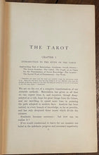 TAROT OF THE BOHEMIANS - Papus / A.E. Waite, 1919 - OCCULT, MAGICK, GRIMOIRE