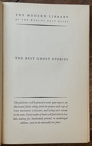 BEST GHOST STORIES - Reeve, 1920s - PHANTOMS APPARITIONS GHOSTS FAMOUS AUTHORS