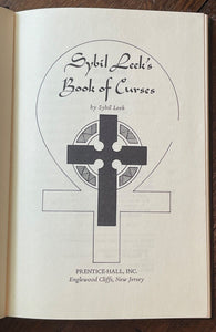 SYBIL LEEK'S BOOK OF CURSES - 1st 1975 - WITCHCRAFT MAGICK HEXES CURSES DEVIL