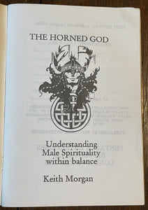 THE HORNED GOD - Morgan, 1st 1992 - PAGAN DEITIES, GODS, WITCHCRAFT, GENDER