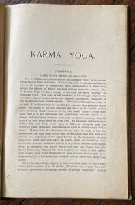 KARMA YOGA - Swami Vivekananda, 1st 1896 - VEDANTA HINDUISM KARMIC MYSTICISM