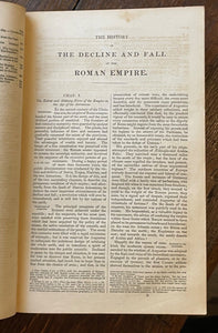 HISTORY OF THE DECLINE AND FALL OF THE ROMAN EMPIRE - Gibbon, 1831 ANCIENT ROME