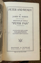 PETER PAN - THE STORY OF PETER & WENDY - Barrie, 1st 1911 ILLUSTRATED PHOTOPLAY