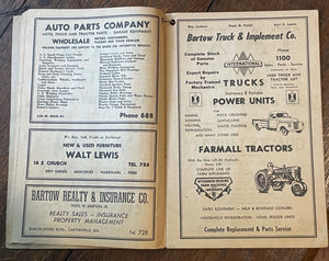 CARTERSVILLE & ACWORTH, GEORGIA - SOUTHERN BELL TELEPHONE DIRECTORY, 1940s