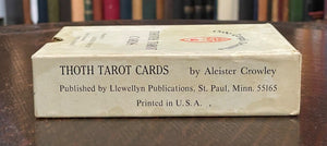 1969 1st Edition - ALEISTER CROWLEY Large Gold Box THOTH TAROT CARDS - UNUSED!
