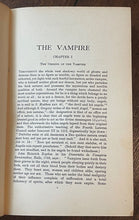 THE VAMPIRE: HIS KITH AND KIN - Summers, 1st UK 1928 - UNDEAD SPIRITS VAMPIRISM