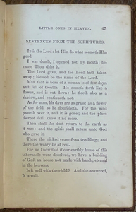 OUR LITTLE ONES IN HEAVEN - 1870 - VICTORIAN BEREAVEMENT INFANT CHILDREN'S DEATH