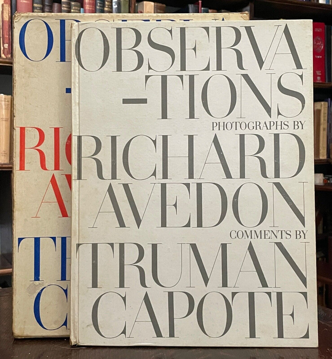 OBSERVATIONS - Richard Avedon / Truman Capote, 1st 1959 - ART, PHOTOGRAPHY